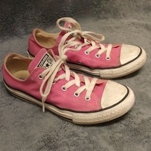 Converse All Star Classic Low Sneakers, Bubble Gum Pink/White, Youth US 2